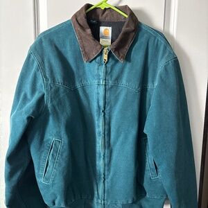 Rare Vintage Carhartt Santa Fe Jacket Dark Teal